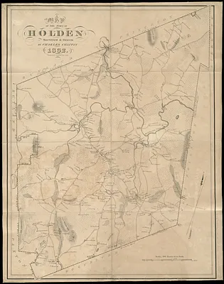 A map of the town of Holden