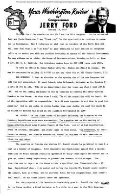 Ford Newsletter, Jan.-June 1967