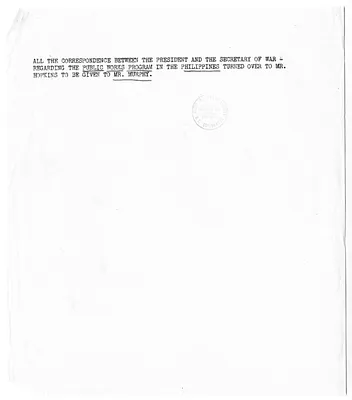 Memorandum for the File