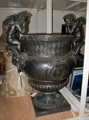 Urn with Putti