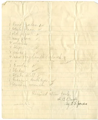 Receipt from Harry S. Truman to B. L. Jones