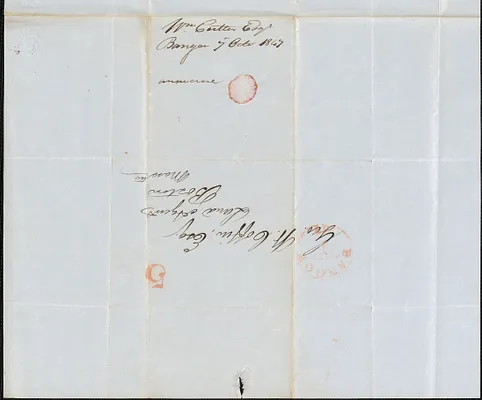 William Cutter to George Coffin, 7 October 1847