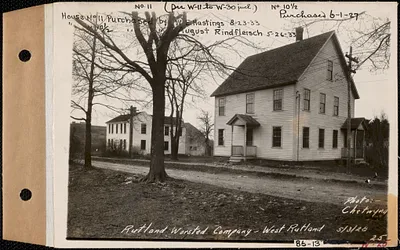 Rutland Worsted Co., house #10, 2 houses #101/2, #11-111/2, West Rutland, Rutland, Mass., May 3, 1928