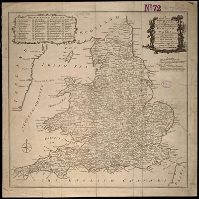 A new most accurate & complete map of all the direct and the principal crossroads in England and Wales, carefully corrected from late surveys