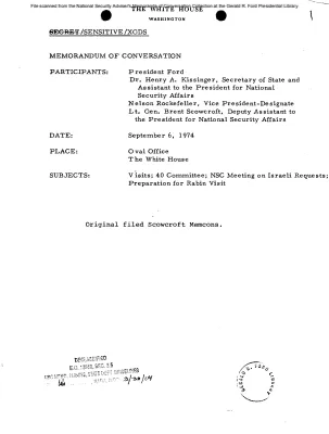 September 6, 1974 - Ford, Kissinger, Rockefeller