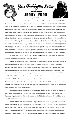 Ford Newsletter, May-Oct. 1968