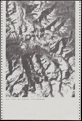 Dot matrix printouts of digital terrain models derived from aerial photos