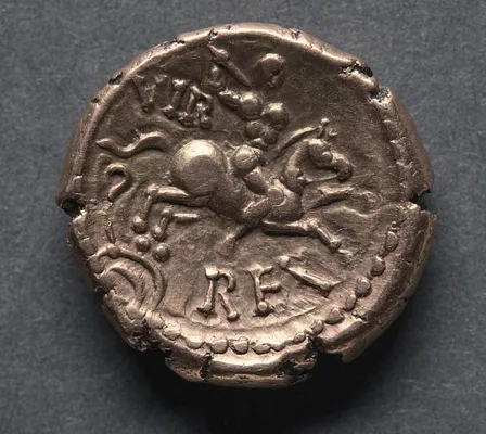 Verica Stater: Sunken Tablet (obverse)