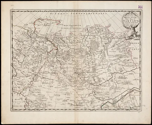 To the Great Czar of Moscovie this Map of Tartary &c. is humbly dedicated