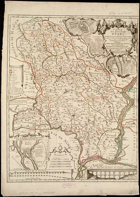 Carte du diocèse d'Uzès
