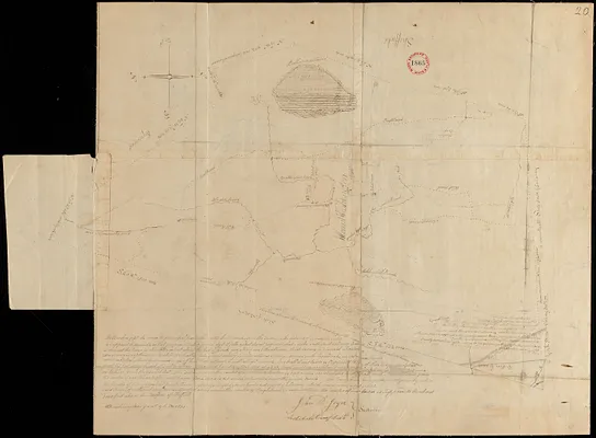 Plan of Mt. Washington, surveyor's name not given, dated January 4, 1831
