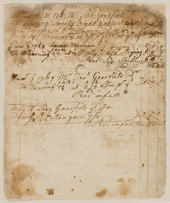Joshua Child account book C