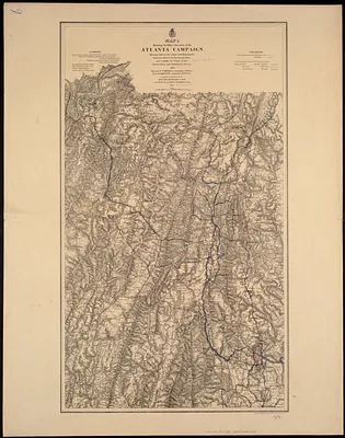 Map[s] illustrating the military operations of the Atlanta campaign ... 1864