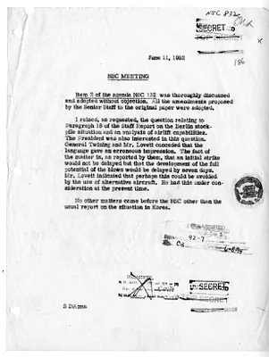 Memorandum of Discussion at the National Security Council Meeting