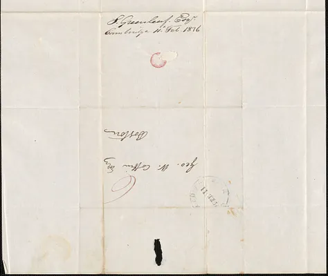 S. Greenleaf to George Coffin, 11 February 1836