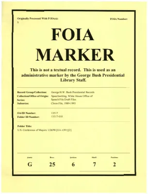 U.S. Conference of Mayors 1/26/90 [OA 4391] [2]