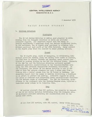 Memorandum, Daily Korean Summary