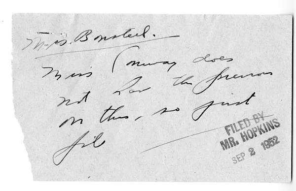 Letter from William Shawn to President Harry S. Truman