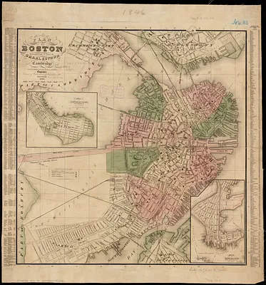 Plan of Boston comprising a part of Charlestown and Cambridge