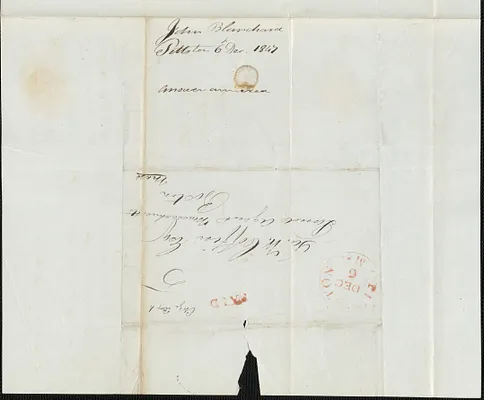 John Blanchard to George Coffin, 6 December 1847
