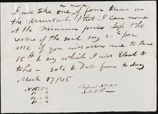 Samuel Smith to George Coffin, 17 March 1845