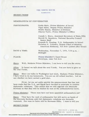 Secretary Kissinger's Trip to the Middle East [2 of 4]