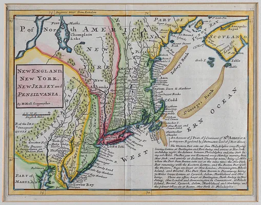 New England, New York, New Jersey and Pensilvania