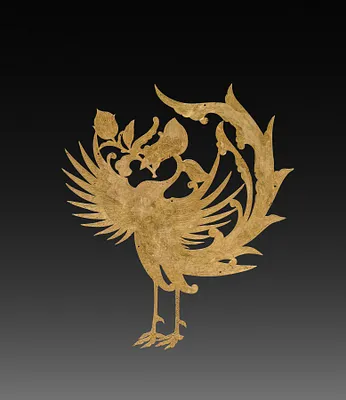 Textile Ornament(?): Phoenix