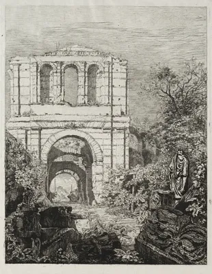 Ruins of the Palais Gallien in Bordeaux