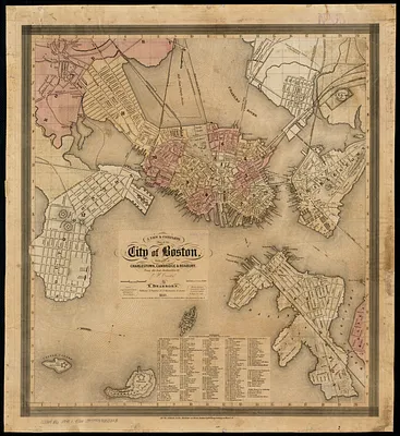 A new & complete map of the city of Boston, with part of Charlestown, Cambridge & Roxbury
