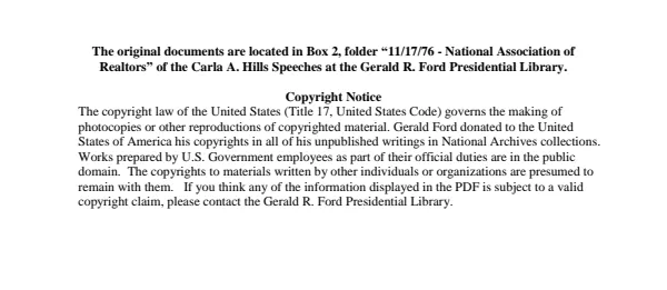 11/17/76 - National Association of Realtors