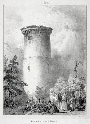 Voyages pittoresques et romantiques dans l'ancienne France,  Normandie:  Tour aux archives à Vernon