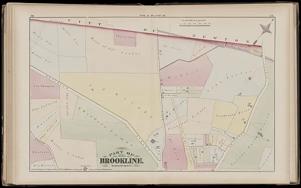 Atlas of the town of Brookline, Massachusetts