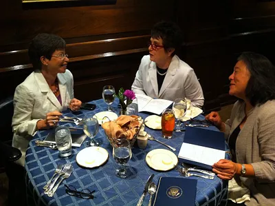 Lunch with Billie Jean King, Tina Tchen, and Valerie Jarrett