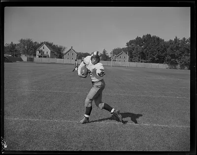 Football 1941, Robert DeGroat running with ball