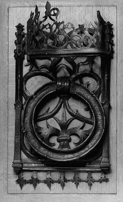 Door Knocker with Fleur-de-lys
