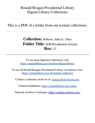 JGR/Presidential Articles