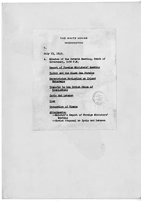File Unit List - Minutes of the Seventh Meeting of the Heads of Government