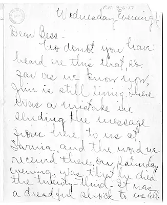 Letter from Arry Mayer to Bess Wallace