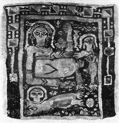 Goddess and attendants