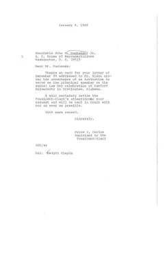 Transition Office: Congressional Correspondence: B (5 of 5)