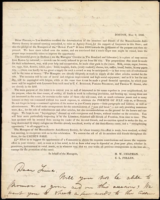Letter from Maria Weston Chapman, [Boston, Mass.], to David Lee Child, [13 June 1846]