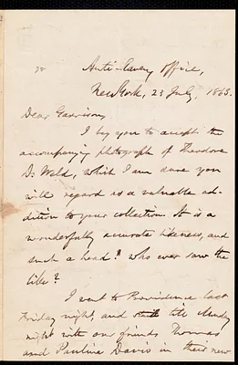 Letter from Oliver Johnson, New York, [N.Y.], to William Lloyd Garrison, 23 July, 1863