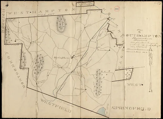 Plan of Southampton made by Justus Dwight, dated November 1830