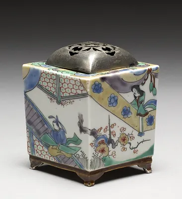 Incense Burner (""Koro"") with Domestic Scenes