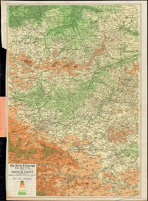 The Daily Telegraph war map no. 13 of the British front