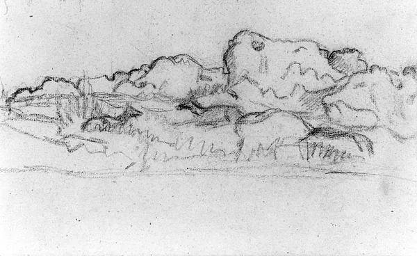 Landscape with Rocks and Deer