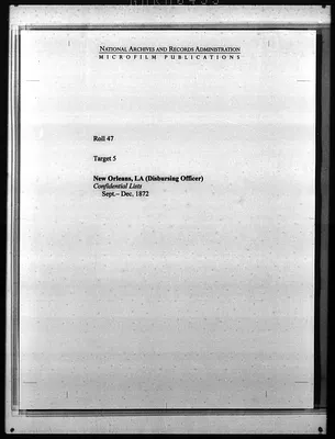 Confidential Lists from the State of Louisiana