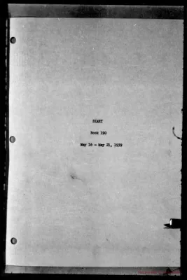 Volume 190, May 16 – May 21, 1939