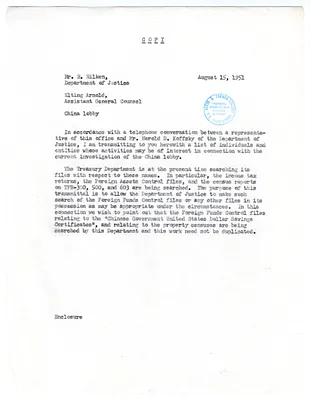 Memorandum to H. Hilken from Elting Arnold
